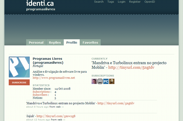 identica identicapl Programas Livres no Identi.ca